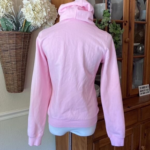 Adidas Zip-Up Bubblegum Pink Hoodie Size Small - Picture 6 of 9